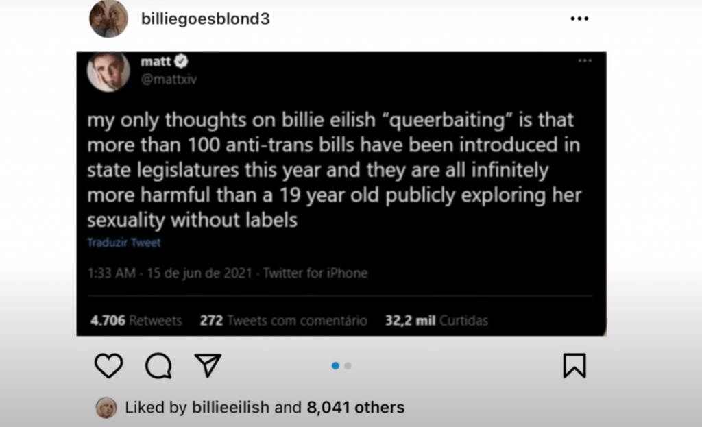 What people think about Billie Eilish sexual orientation. 