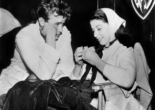 James Dean with Pier Angeli. 