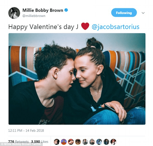 Millie Bobby Brown wish birthday to her ex boyfriend Jacob Sartorius. 
