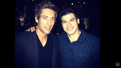 David Muir with his close friend. Many people think Devid has a dating partner. 