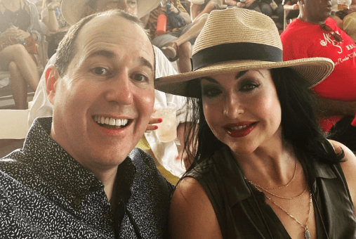 Raymond Arroyo with his wife Rebecca Arroyo. His married life proves that he's not gay. 