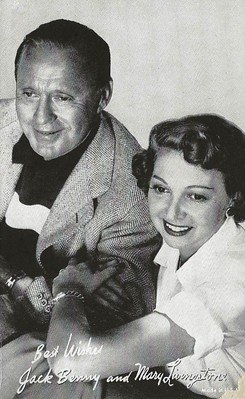 Jack Benny with his wife Mary Livingston. 